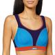 Shock Absorber B5044 Women's Run Sports Bra ,Multicolour (Purple Sensation /Deep Blue Water) ,30C