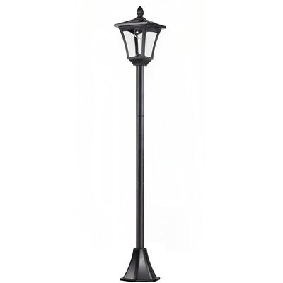 Solar Gartenlaterne Laterne Wegleuchte mit led 40 Lumen Schwarz 18 x 18 x 160cm - Schwarz - Outsunny