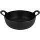 Le Creuset Enamelled Cast Iron Balti Dish, 24 cm, Matte Black, 20142240000460