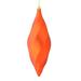Vickerman 542927 - 8" Burnished Orange Matte Swirl Finial Christmas Tree Ornament (6 pack) (M183118M)