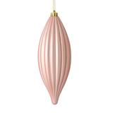 Vickerman 543962 - 8" Rose Gold Matte Line Finial Christmas Tree Ornament (4 pack) (M183258M)