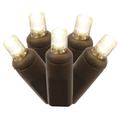 Vickerman 585733 - 144 Light 24' Brown Wire Warm White Wide Angle LED Lights with 2" Spacing (X17B241)