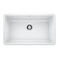 Blanco Precis SILGRANIT 30" L X 18" W Undermount Kitchen Sink Granite in Black/Gray/White | 9.5 H x 18 D in | Wayfair 442533