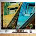 Design Art 'Wooden Boats on Lake Phewa' Photograph Canvas in Blue/Green/Yellow | 12 H x 20 W x 1 D in | Wayfair PT15722-20-12
