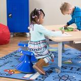 Learniture Learning Active Stool Plastic in Blue | 11.87 H x 12.79 W x 12.79 D in | Wayfair LNT-3046-20BL