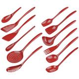 Hutzler 12 Piece Kitchen Utensil Set Plastic in Red | Wayfair 3500RD-12