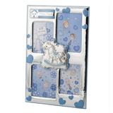 Intrada Italy Happy Family Picture Frame Glass/Metal in Blue | 10 H x 7 W in | Wayfair ARG7204B