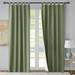 Alcott Hill® Mcgowen 100% Cotton Solid Room Darkening Thermal Tab Top Curtain Panels Metal in Green/Blue | 84 H in | Wayfair