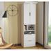 Wade Logan® Balleza 23.5" W Closet System Walk-In Tower Manufactured Wood in White | 80.8 H x 23.5 W x 16.7 D in | Wayfair