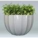 Allied Molded Products Miami Composite Pot Planter Composite in White/Blue | 36 H x 36 W x 36 D in | Wayfair 1SU-3636-PD-38