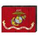 Designocracy Flag of US Marine Rustic Wooden Wall Décor in Brown/Red | 6 H x 8 W x 1.5 D in | Wayfair 85098-MR-08