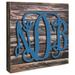 Millwood Pines 3-Letter Monogram on Distressed Wooden Block Wall Décor in Gray/White | 24 H x 18 W in | Wayfair 2E870067A2894851B796ED16B7CE0768