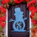 The Holiday Aisle® Personalized Snowman 3 Letter Wooden Sign Wood in Blue | 18 H x 15 W x 0.35 D in | Wayfair 434209EEFDC84741955B20CF1A4210BA