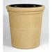 Allied Molded Products Palm Beach 35 Gallon Trash Can Fiberglass in Blue | 32 H x 31 W x 31 D in | Wayfair 7L-3132TA-PD-38