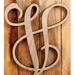 aMonogram Art Unlimited Wooden Wall Art & Door Hanger Wall Décor in Brown | 18 H x 14 W in | Wayfair 91301P-&18