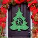 aMonogram Art Unlimited Christmas Tree Decorative Accents in Green | 18 H x 15 W in | Wayfair L93147PK-18