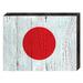 Designocracy Flag of Japan Rustic Wooden Wall Décor in Brown/Red | 9 H x 12 W x 1.5 D in | Wayfair 85099-JA-12
