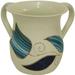 Ben and Jonah Ultimate Judaica Lilly Art Kiddush Cup Ceramic in Blue/Brown | 5 H x 5 W x 5 D in | Wayfair MGW-LAWC1961-39T