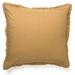 Amity Home Ticking Euro Sham 100% Cotton in Orange/Brown | 26 H x 26 W x 1 D in | Wayfair 15202ES