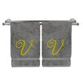 Bare Cotton Monogrammed 2 Piece Washcloth Towel Set Terry Cloth/100% Cotton in Blue | Wayfair 85-822-893-111