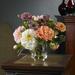 August Grove® Great Bend Peonies Floral Arrangement & Centerpieces in Vase Polyester/Plastic | 10 H x 10 W x 10 D in | Wayfair