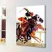 Marmont Hill Thoroughbred Race by Maurice Bower Painting Print on Wrapped Canvas Canvas | 29 H x 24 W x 1.5 D in | Wayfair MH-SEPSP-36-C-29