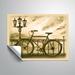 Williston Forge Mcelhaney Retro Bicycle Painting Removable Wall Decal Vinyl in White | 36 H x 48 W in | Wayfair 66A6F268D2AB4D56AA51EEF95EA997BC