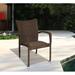 Lark Manor™ Alyisa Stacking Patio Dining Chair in Brown | 35 H x 29 W x 23 D in | Wayfair BCHH1126 34398094