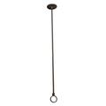Barclay Ceiling Support 2" Adjustable Straight Fixed Accessory Brass in Gray | 28 H x 2.12 W x 1 D in | Wayfair 340-28-SN