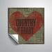 August Grove® Band Country at Heart Removable Wall Decal Vinyl in Green/Red | 24 H x 24 W in | Wayfair 310EF6D9313847EF88F80F9D5A607F13