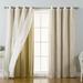 Latitude Run® Tulle Polyester Blackout Curtain Polyester in Brown | 84 H in | Wayfair A66000B793A74FA8AE699FEF8445F828