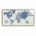 Breakwater Bay Fulmer Indigo Gild Map Maki Removable Wall Decal Vinyl in Blue/Brown | 12 H x 24 W in | Wayfair ED442DED5B034BA096E871B15E8F60A9