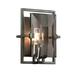 Brayden Studio® Daye 1-Light Wall Sconce w/ Glass Glass/Metal in Gray | 9 H x 7 W x 4 D in | Wayfair BSTU1225 44162766