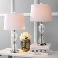 Brayden Studio® Antunez 24" Table Lamp Set Linen/Crystal in White | 23.75 H x 13 W x 13 D in | Wayfair BSTU3831 45258443