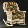 Bay Isle Home™ Rosado Rocking Chair Cotton in White | Wayfair 2587440AB60443DBB37B33E1985ABE77