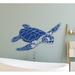 Bay Isle Home™ Sea Turtle Wall Decal Vinyl, Stainless Steel in Blue | 20 H x 35 W in | Wayfair CB649B1EB15D4C008CA871F2588A56A3