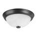 Charlton Home® Herkimer 2 - Light Simple Bowl Flush Mount Glass in Brown | 4.5 H x 11 W x 11 D in | Wayfair CHRL8516 44620667