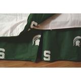 College Covers NCAA 15" Bed Skirt Sateen/Cotton in Brown | 54 W in | Wayfair MSUDRFL