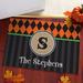 The Holiday Aisle® Allis Halloween Greetings Personalized 18 in. x 27 in. Non-Slip Outdoor Door Mat Synthetics | Wayfair