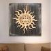 World Menagerie Celtic Sun Charm Wooden Block Sign Wall Decor in Brown/Gray | 24 H x 24 W x 2 D in | Wayfair BDF7A383069D4235A88AAE13C2D9BC52