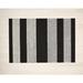 Chilewich Easy Care Bold Stripe Shag Doormat Synthetics in White/Black/Brown | 3' x 5' | Wayfair 200125-002