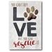 Courtside Market 'Dog Rescue' Graphic Art on Wrapped Canvas in Black/Brown/Red | 18 H x 12 W x 1.5 D in | Wayfair WEB-T542