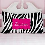 Zoomie Kids Kitson Sassy Zebra Personalized Pillowcase, Polyester | Wayfair 7AE3F712568E43EB960D960685AD656B