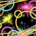 Creative Converting Glow Party Beverage 5"s Paper Disposable Napkins in Black/Pink/Yellow | Wayfair DTC318128BNAP