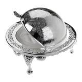 Corbell Silver Company Queen Anne 2 Piece Butter Dish Set Glass/Silver Plated in Gray | 4.5 H x 5.5 W in | Wayfair 0-6500-2