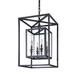 Darby Home Co Tennille 4 - Light Lantern Rectangle Chandelier Metal in Brown | Wayfair DBHM6296 42740595