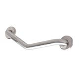 CSI Bathware 18" Boomerang Grab Bar Metal in Gray | 18 H x 18 W x 1.25 D in | Wayfair BAR-BB18-TW-125-PN