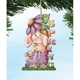The Holiday Aisle® Spring Bunny Wooden Hanging Ornament Wood in Brown | 6 H x 4 W x 0.25 D in | Wayfair F7F4D23834514EC782A6E162D8BD62B7