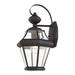 Darby Home Co Creason Beveled Glass Outdoor Wall Lantern Brass/Glass/Metal in Brown | 14 H x 8.5 W x 8 D in | Wayfair