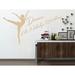 Harriet Bee Dever Dance Like Nobody's Watching Studio Dancer Dancing Wall Decal Vinyl/Plastic | 22 H x 38 W x 0.1 D in | Wayfair